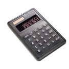 Black display solar calculator