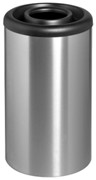 Midi Bin with Ashtray Lid - Stainless Steel