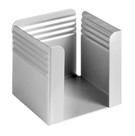 Fluted Paper Cube - Silver