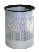 Jumbo Bin Perforated with One Ashtray - Silver