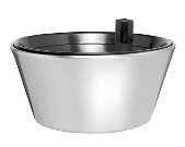 Desk Top Plant Bowl incl. Liner & Softwatering Systems - Stainle