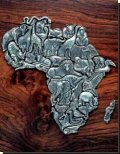 Puzzle Of Africa - 36 Pieces. Pewter - African Theme