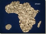 Puzzle Of Africa - 36 Pieces. Silver - African Theme