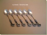 Africa Set of 6 teaspoons - African Theme