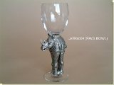 Rhino Large Wine Glasses MC2 Bowl - African Theme