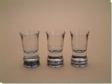 Plain Scnapps Glass Set - 4 Glasses - African Theme