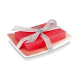 Set of bar soap and plate - Available in: Blue , Baby Pink