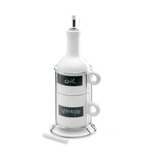 Oil and vinegar set with stand  - Available in: White