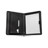 A4 size zipped portfolio  - Available in: Black