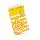 PVC cover notebook  - Available in: Blue , Yellow , Fuchsia