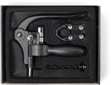 Corkscrew opener in a presentation box with a replacement spindl