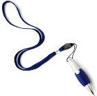 Tadco mini plastic ballpen with rubber grip and attached to a ny