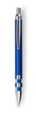 Aluminium ballpen with lacquered barrel, silver trim parts and b