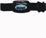 Head light with five LED lights in a plastic casing and strap fo