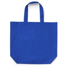 Carrying bag in a non-woven material with gusset.