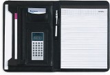 A4 PU Conference folder with a note pad and a calculator. - Avai