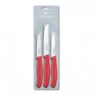 Victorinox Classic 3 Pc Paring Set Red The Iconic Kitchen Blades