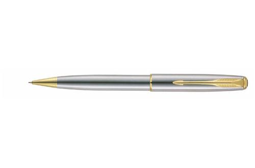 Parker Sonnet Stainless Steel Gold Trim Slim Pencil