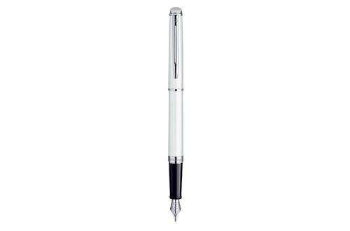 Waterman Hemisphere Essential White Chrome Trim Fountain Pen