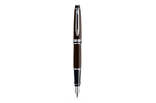 Waterman Expert3 Deep Brown Chrome Trim Fountain Pen