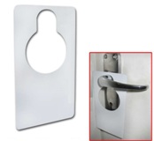 White Metal Door Hanger (Like Do Not Disturb Signs At Hotels)