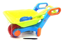 Toy Large Wheelbarrow With Spade & Fork Sand Set - Min Order - 1