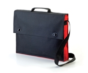 Two Tone Document Bag - Red