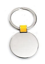 Colour Link Round Keyring - Available in Black, Blue, Green, Yel