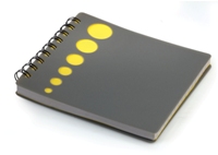 Notebook with CD Sleeve - Yellow