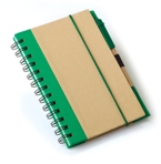 A5 Eco Recycled Notebook-Green