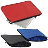 Padded laptop sleeve with zip closure