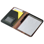 A5 Stripe design PU folder with notepad.