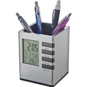 Pen holder with a digital display