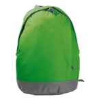 Polyester backpack with padded back.