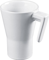 300ml Glossy ceramic mug in a modern design - \"7\" design handle