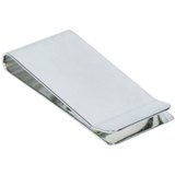 Stainless steel money clip.