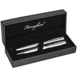 Ferraghini metal ball pen and roller ball pen set in a black box