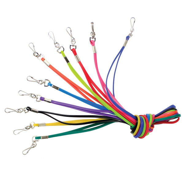 Jellybean lanyard with swivel clip - Available in many colors