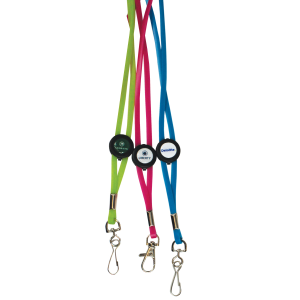 Jellybean domed lanyard - Available in many colors