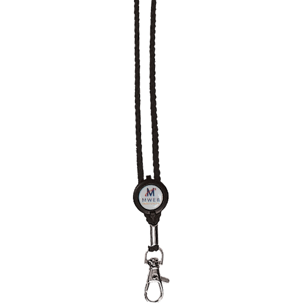 Rope domed lanyard  - Available in many colors