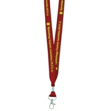 Stitch border petersham domed lanyard  - Available in many color