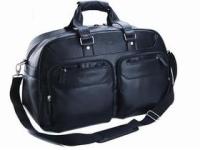 Leather Continental Travel Bag - Black - Leather Continental Tra