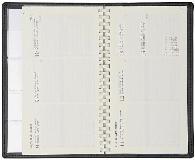 Slimline Comb Bound Diary - 2 Pages per Week - Black - 14Month,