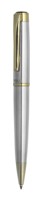 Official Polo Ballpen - Boxed - St/steel gold trim