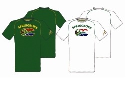 Springbok Mens T-shirt - Authentic Canterbury Springbok Supporte