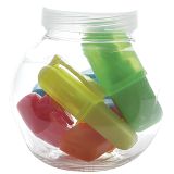 Mini Highlighters in Jar - Clear