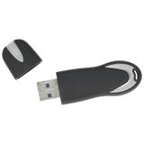 Sleek Design Cap Off USB - Black