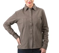 Ladies Tracker Long Sleeve Blouse - Availe in:Stone or Khaki