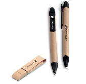 Enviro Eco-Logical Ball Pen & Clutch Pencil Set