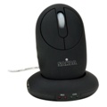 Rechargable wireless mouse with 3 ports